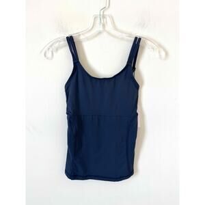 Universal Standard Spaghetti Strap Tank Top Navy Blue Size 0-00 NEW